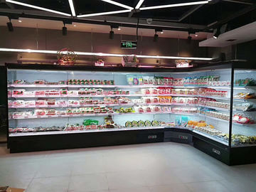 Remote Multideck Open Air Refrigerated Display Cases For Fruits And Vegetable