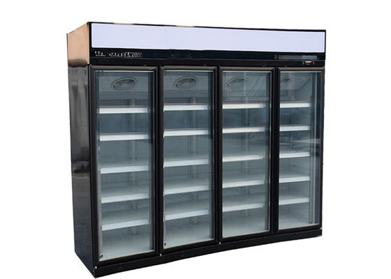 Glass 4 Door Display Refrigerator 1700L R134a Upright GLASS DOOR FRIDGES, FREEZERS & COOLERS