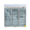 Fan Cooling Glass Door Display Refrigerator With Inner Vertical LED Lights