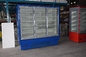 Multideck Commercial Stainless Steel Glass Door Freezer Cabinet R404a