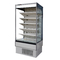 5 Layers Vertical Open Front Fridge Transparent Glass For Meat